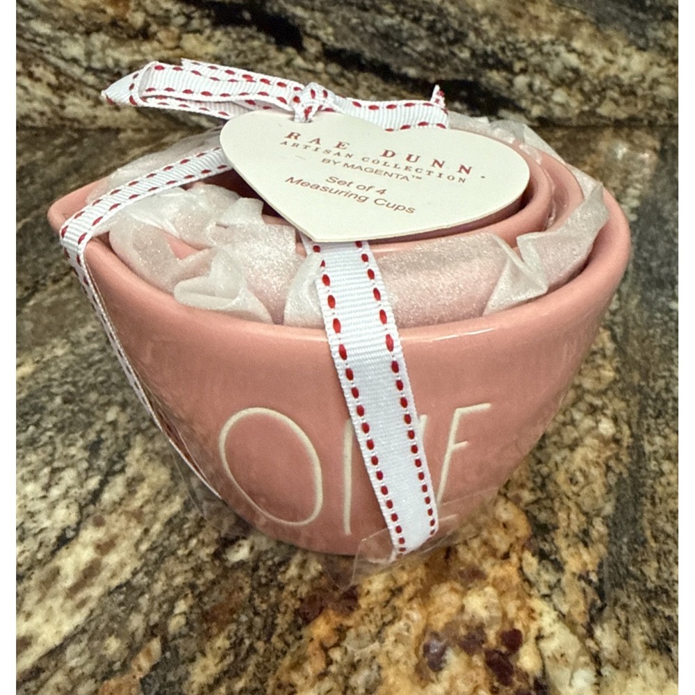 Rae Dunn Dark Pink Measuring Cups